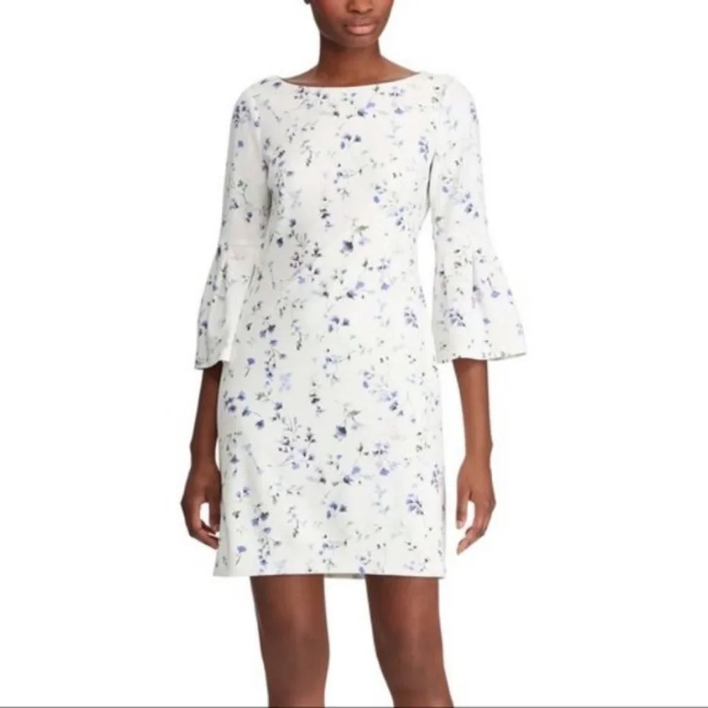 Lauren Ralph Lauren Floral Bell-Sleeve Dress